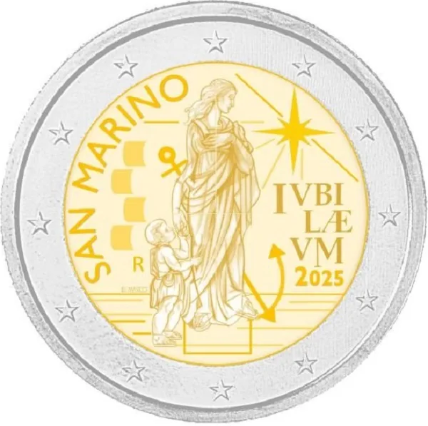 Motive der san-marinesischen 2-Euro-Gedenkmünzen 2025 bekannt