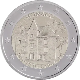 Monaco's First 2-Euro Commemorative Coin 2025 – "The Ancient Fief of the Grimaldi Family: Carladès" – Issued