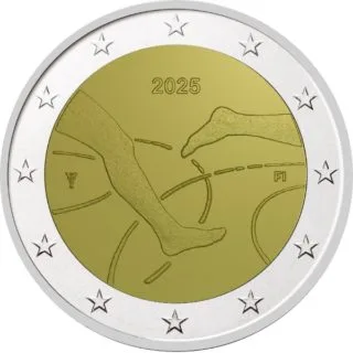 Design Published for Finland's Second 2025 2-Euro Commemorative Coin: 100 Years of the Finland–Sweden Athletics Match
