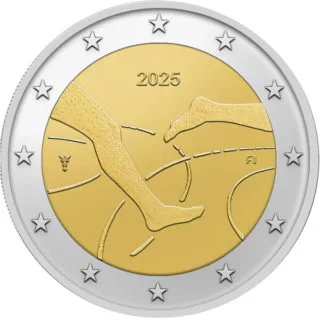 Finland Issues Second 2025 2-Euro Commemorative Coin: 100 Years of the Finland–Sweden Athletics Match