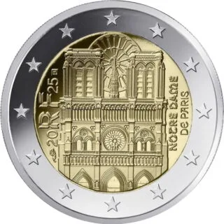 France Issues Second 2025 2-Euro Commemorative Coin: Notre-Dame de Paris