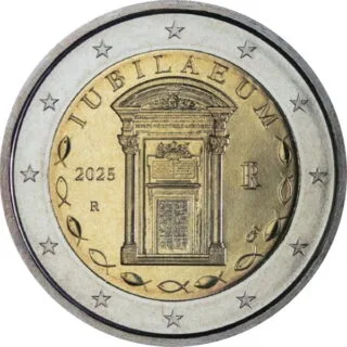 Première pièce commémorative italienne de 2 euros 2025 « IUBILAEUM » émise