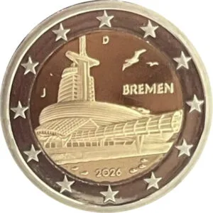 The coin in proof (Spiegelglanz) quality