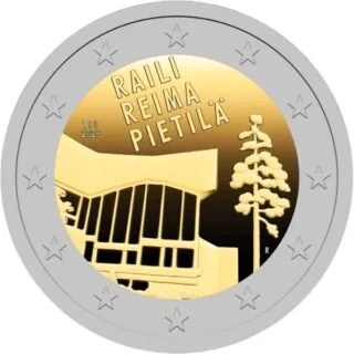Motiv der zweiten finnischen 2-Euro-Gedenkmünze 2026 „Raili und Reima Pietilä“ veröffentlicht