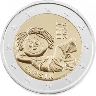 Estonia Issues First 2-Euro Commemorative Coin 2026 "Sipsik"