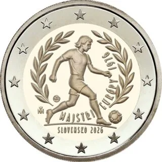Slovakia Issues Second 2-Euro Commemorative Coin 2026 "50th Anniversary of Czechoslovakia's Victory at UEFA Euro 1976"