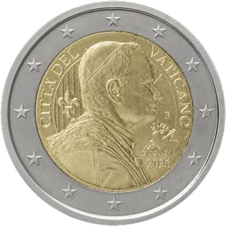 Vatikan: Neue 2-Euro-Kursmünze 2026 zeigt Porträt von Papst Leo XIV.