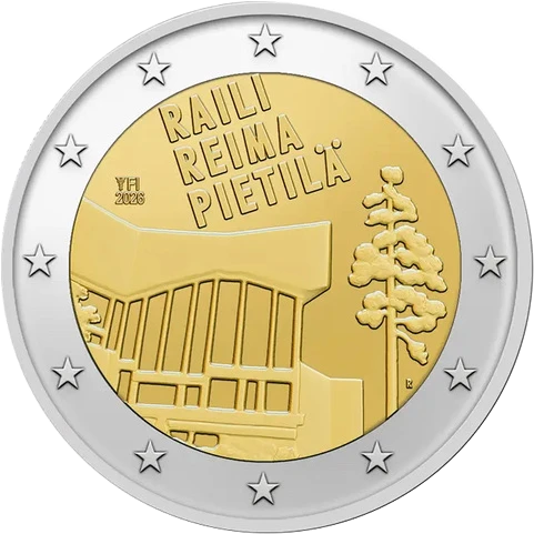 La pièce commémorative finlandaise de 2 euros 2026 « Raili et Reima Pietilä » officiellement mise en circulation