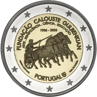Portugal gibt 2-Euro-Münze „70 Jahre Calouste-Gulbenkian-Stiftung“ 2026 offiziell aus – erstmals auch in Reverse Proof