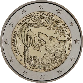 San Marino gibt 2-Euro-Gedenkmünze 2026 „800. Todestag des Heiligen Franz von Assisi“ offiziell aus